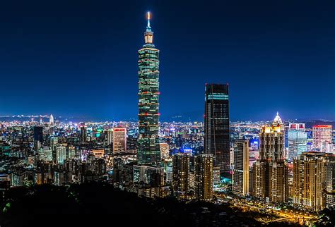 Hd Wallpaper 101 Taiwan Taipei Clouds City Buildings Cityscape