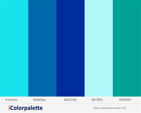 Bright Turquoise Allports Smalt Charlotte Niagara Color Scheme