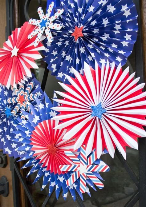 40 Patriotic Diy Dollar Store 4th Of July Wreaths This Tiny Blue House