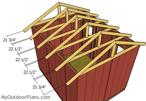 8x10 Gable Shed Roof Plans Myoutdoorplans Free Woodworking Plans