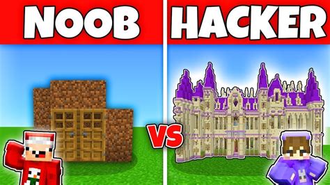 Noob Vs Hacker I Cheated In A Build Challenge Minecraft Youtube