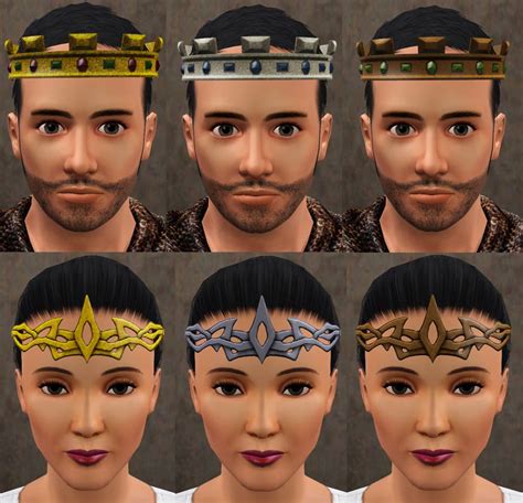 Mod The Sims Medieval Crowns Circlets And Hat Hair Ye Olde