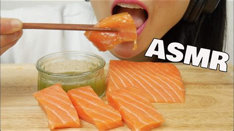 Asmr Salmon Soft Eating Sounds Only No Talking Sas Asmr Youtube