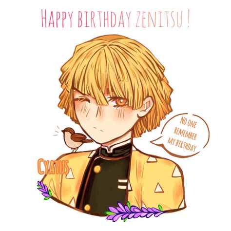 Happy Birthday Zenitsu By Cyatus On Deviantart