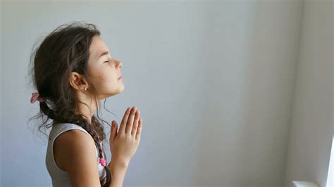 Little Girls Praying Hands