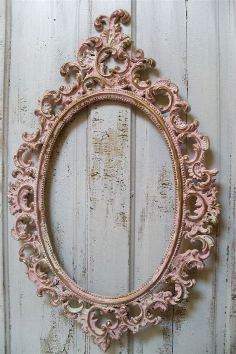 Pink Ornate Large Frame Accented White Gold By Anitasperodesign 160