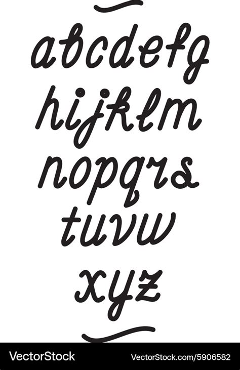 Alphabet Cursive Calligraphy Hand Lettering Fonts