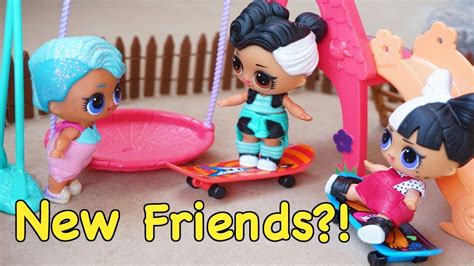 Lol Surprise Doll Sparkles Goes To The Park And Meets New Skater