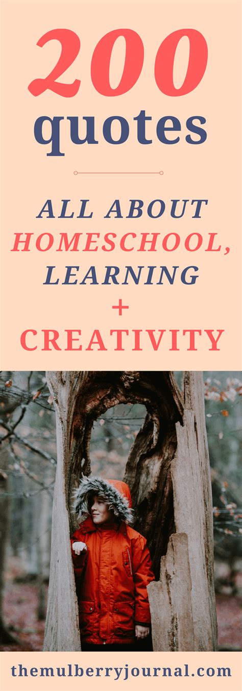 200 Inspiring Quotes About Homeschooling Learning And Creativity The
