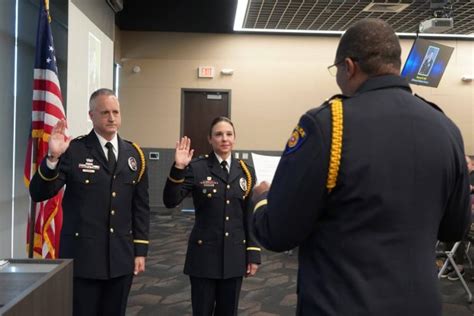 Police Department Promotes Five Officers Stone Oak Hoa