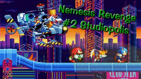 Includes a moving train, blinking lights, scrolling clouds, . Sonic Mania : Nemesis Revenge ! #2 Studiopolis Zone ...
