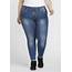 Womens Plus Size Mid Rise Skinny Jeans  Warehouse One