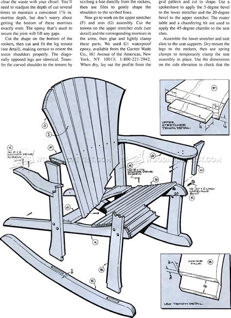 Pdf download link will be sent to your email. Adirondack Rocking Chair Plans | Rocking chair plans ...