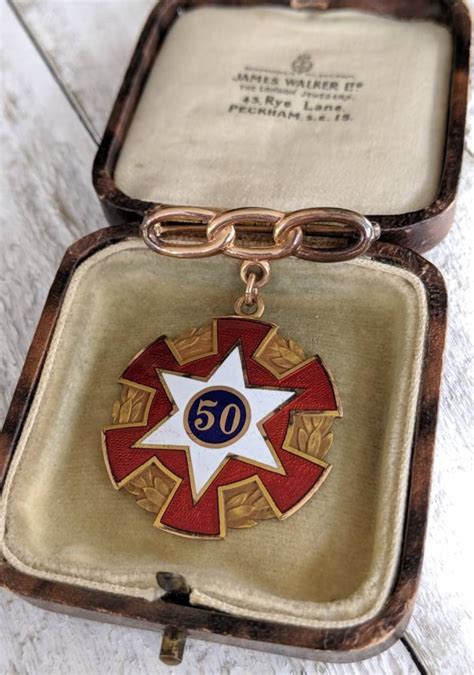 1930s Odd Fellows 50 Year Lapel Pin 14k Gold And Enamel With Etsy