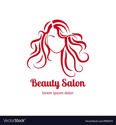Beauty Salon Icon With Girl Royalty Free Vector Image