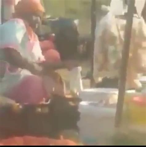 Disturbing Video Woman Caught On Camera Rubbing Fruits She Sell On