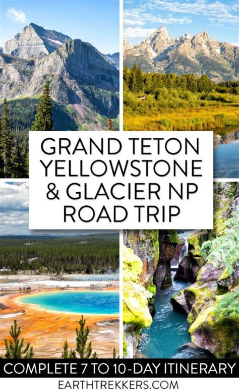 Grand Teton Yellowstone And Glacier National Parks 10 Day Road Trip