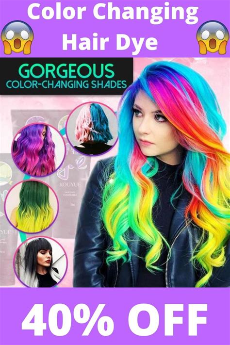 Thermometric Color Changing Hair Dye Video Long Hair Color Diy