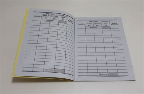 Membuat Buku Tabungan Di Excel Delinewstv