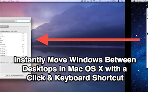 Move Windows Between Desktops In Mac Os X With A Click And Keyboard Shortcut