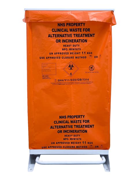 Orange Clinical Waste Bags Gv Health