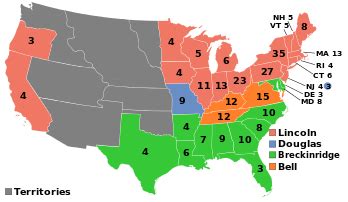 Presidential election maps, county subdivisions‎ (24 f). 1860 United States presidential election - Wikipedia