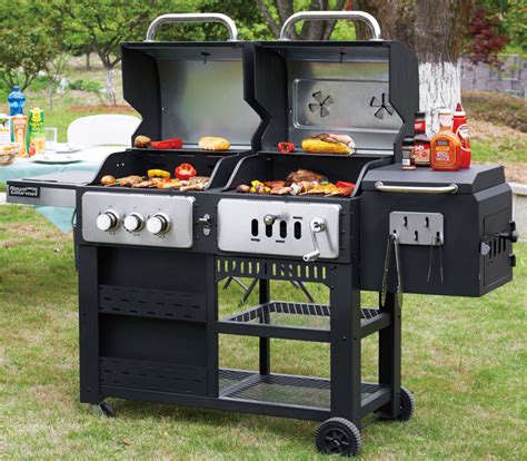Large German Combo Combination Gas Charcoal Bbq Grill China Combo