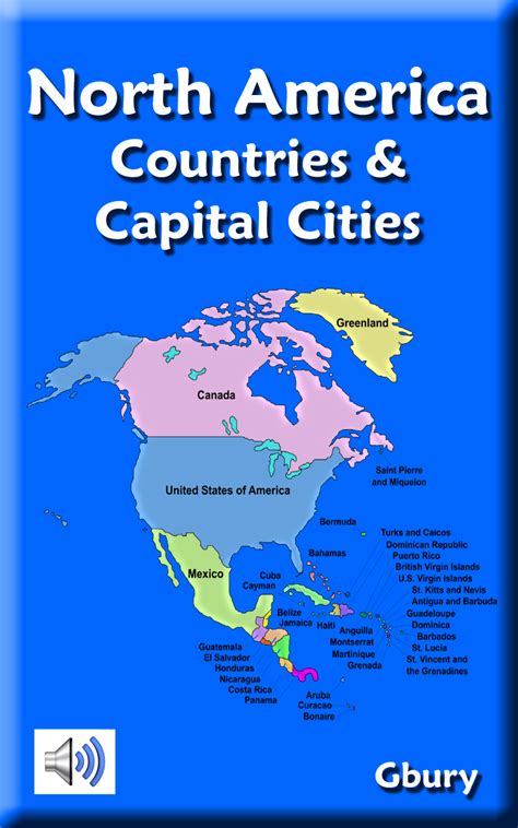 North America Countries And Capital Cities Amazones Apps Y Juegos