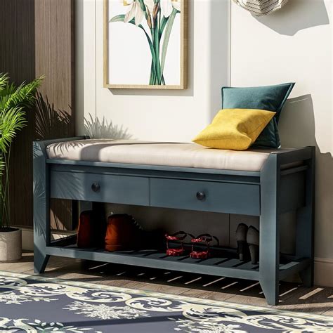 Maybe you would like to learn more about one of these? Breakwater Bay Shoe Rack With Cushioned Seat And Drawers ...
