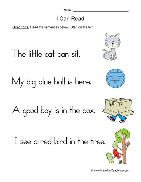 Maybe you would like to learn more about one of these? basic reading worksheet | Have Fun Teaching