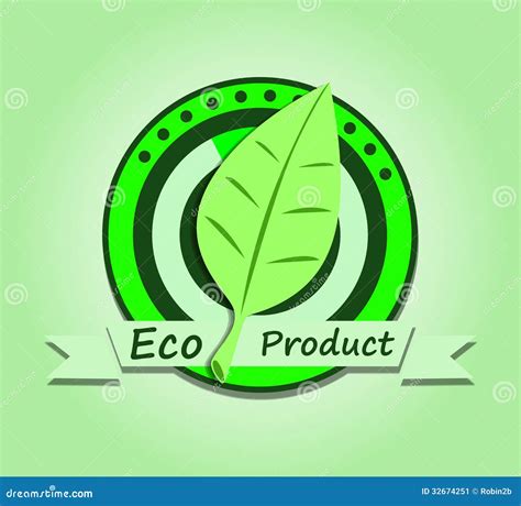 Ecological Product Stock Vector Illustration Of Graphic 32674251