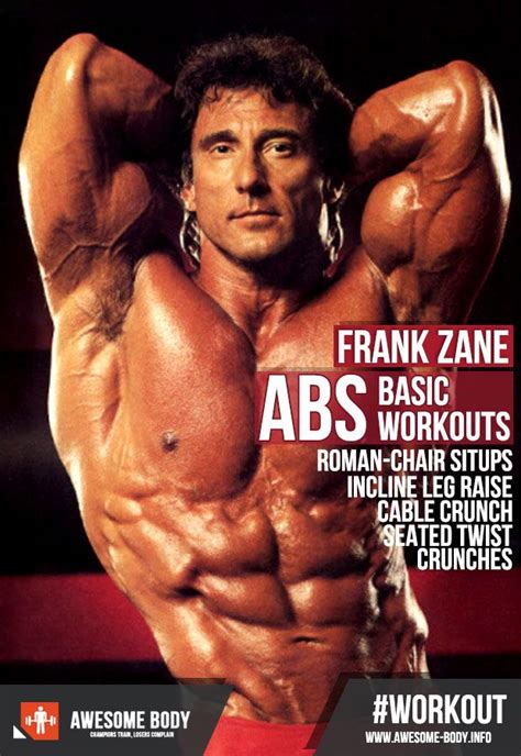 Frank Zane Abs Workout Basic Abdominal Exercises Workout Rutine