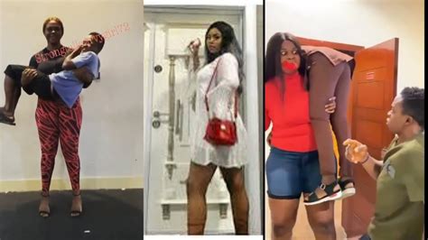 Yvonne Rofem Tallest Nigerian Girl 6 Ft 7 In 200cm Tall Woman Lift And Carry Youtube
