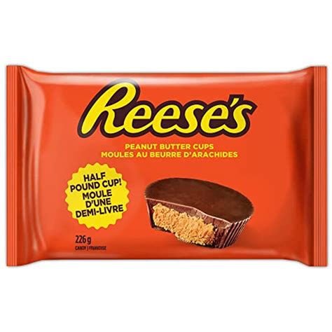 Reeses Half Pound Milk Chocolate Peanut Butter Cup Candy Holiday Gift