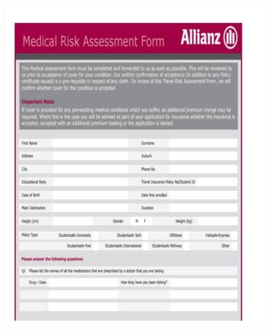 Free Risk Assessment Form Samples In Pdf Excel Ms Word 3672 Hot Sex