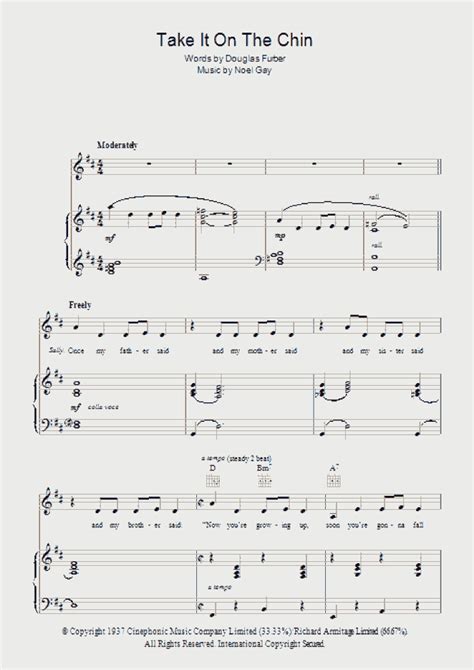 Take It On The Chin Piano Sheet Music Onlinepianist