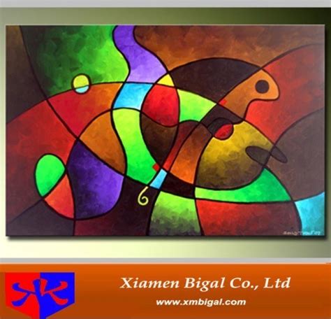 China Bright Color Abstract Oil Painting Bgab0488