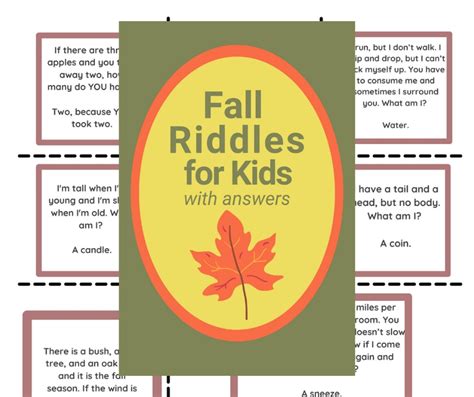 9 Fall Riddles With Answers Confidence Meets Parenting