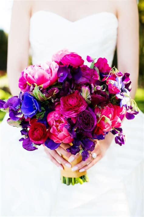 Stunning Jewel Tone Wedding Bouquet Bright Wedding Bouquet Bridal