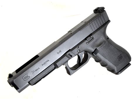 Glock 34 Mos Gen 4 “modular Optic System” Full Size 9mm Pistol Side