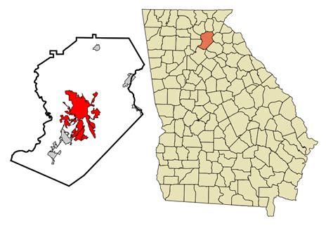 Map Of Hall County Ga Maping Resources