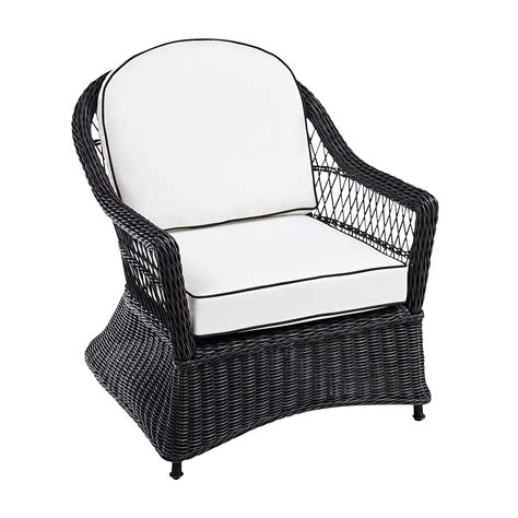 Lounger black patio furniture cushions & pads. Sorrento Black Wicker Chair with Cushions - Pier1