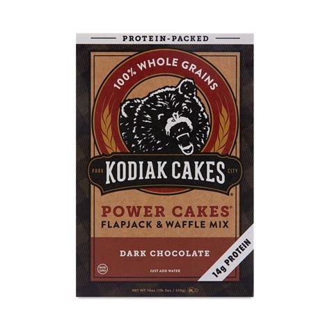 The basic recipe is 1 part mix to 1 part water (i.e., 1 c mix + 1 c water to make six 4 pancakes). Kodiak Cakes Power Cakes Dark Chocolate Flapjack & Waffle ...