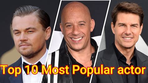 Top 10 Most Popular Hollywood Actors In The World 2023 Youtube