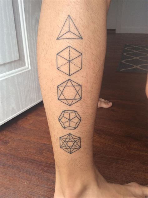 First Tattoo Platonic Solids By Chris Cook Studio Xiii Orlando