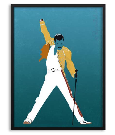 Póster Freddie Mercury Queen Póster Personalizado Papermint