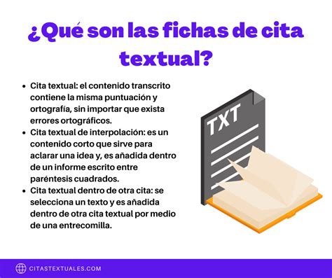 Fichas De Citas Textuales Ejemplos Y Tutorial De Uso