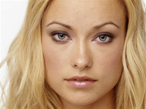 Wallpaper Face Model Blonde Eyes Long Hair Mouth Nose Olivia Wilde Skin Head