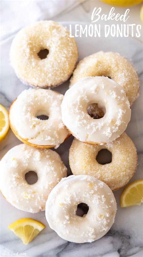 Homemade Baked Lemon Donuts Are Rolled In Lemon Sugar Instead Of