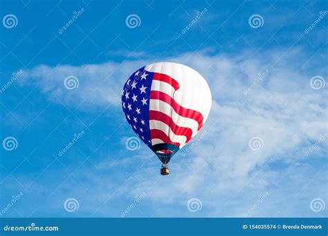 American Flag Hot Air Balloon At Steamboat Springs Editorial Stock Image Image Of Festival